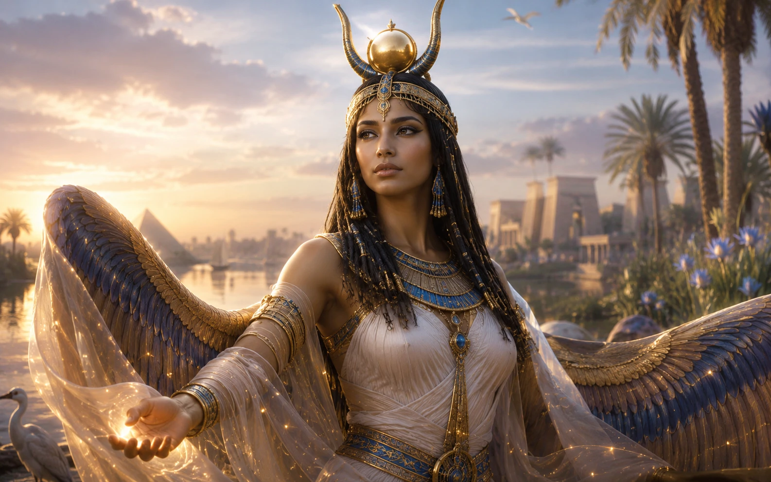 Isis, grande magicienne, illustration mythologique